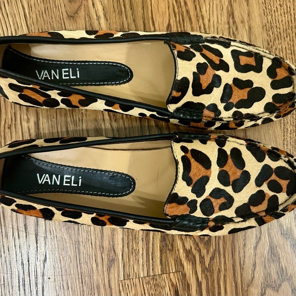 VAN ELi Womens Shoe Albion Driving Moc Leopard Print Flat Loafer Sz 8.5M NWOT - Picture 3 of 8